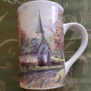 Thomas Kinkade Large Coffee Cup Named "The Aspen Church"